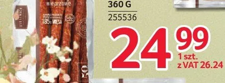 Kabanosy Zielińskiego wieprzowe 360 g promocja w Selgros