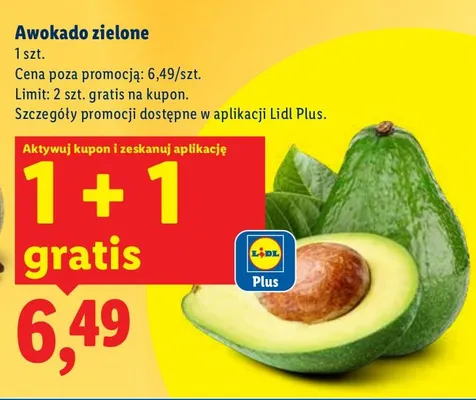 Awokado zielone 1 szt. promocja w Lidl