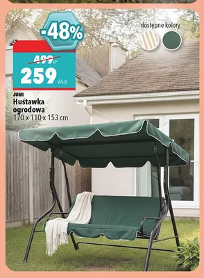 Huśtawka ogrodowa Jumi promocja w Biedronka