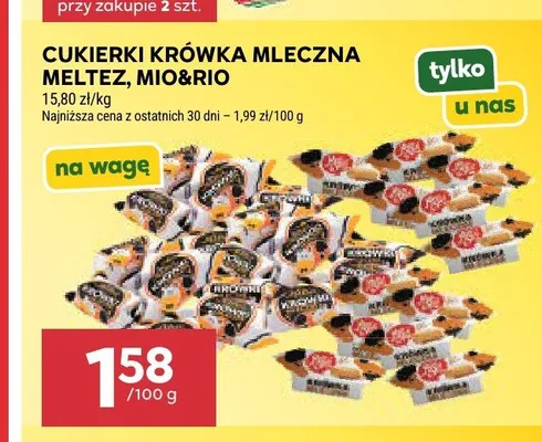 Cukierki krówka mleczna Meltez promocja w Stokrotka