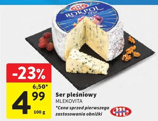 Ser pleśniowy Rokpol Mlekovita promocja w Intermarche