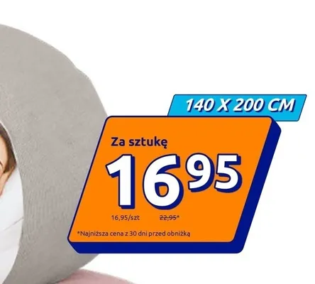 Prześcieradło z gumką Comfibeds 140x200 cm promocja w Action