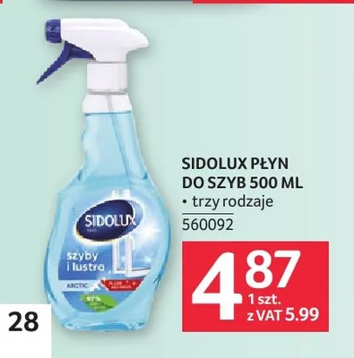 Płyn do szyb Sidolux promocja w Selgros