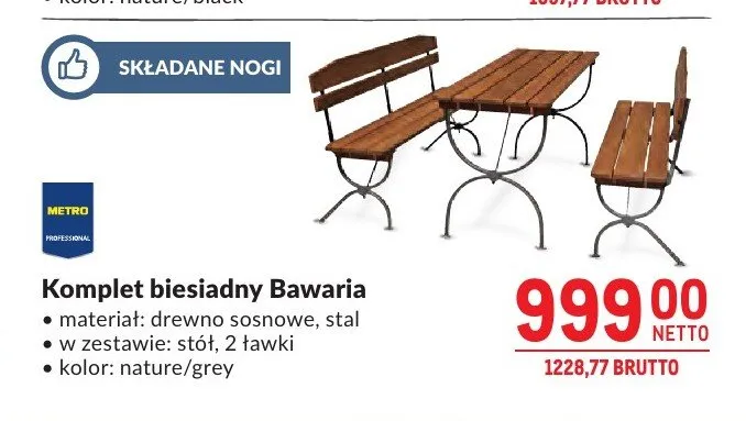 Komplet biesiadny Bawaria METRO PROFESSIONAL promocja w Makro
