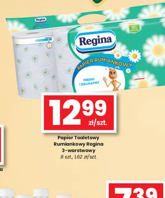 Papier toaletowy rumiankowy Regina 3-warstwowy 8-pak promocja w emma MARKET