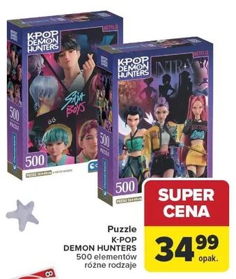 Puzzle K-POP DEMON HUNTERS 500 elementów promocja w Carrefour