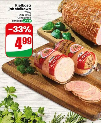 Kiełbasa jak słoikowa Agro Rydzyna promocja w Dino