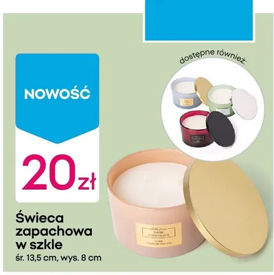 Świeca zapachowa w szkle promocja w Pepco