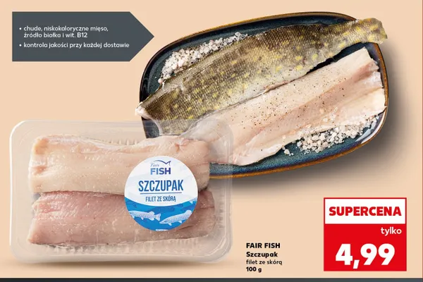 Szczupak filet ze skórą Fair Fish promocja w Kaufland