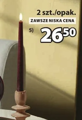 Świece stożkowe promocja w Jysk