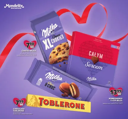 Bombonierka I Love Milka promocja w Stokrotka