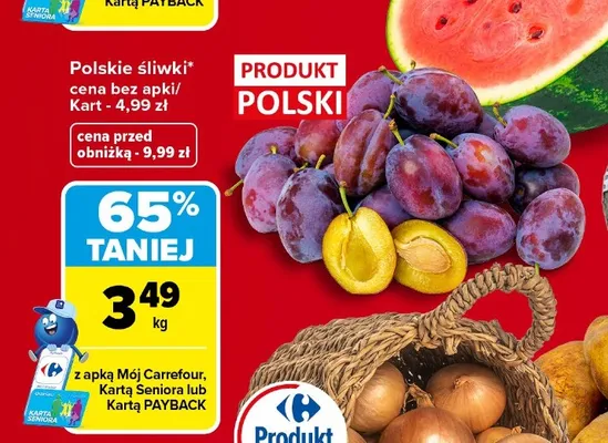 Śliwki polskie promocja w Carrefour