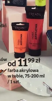 Farba akrylowa w tubie Creadu promocja w Empik