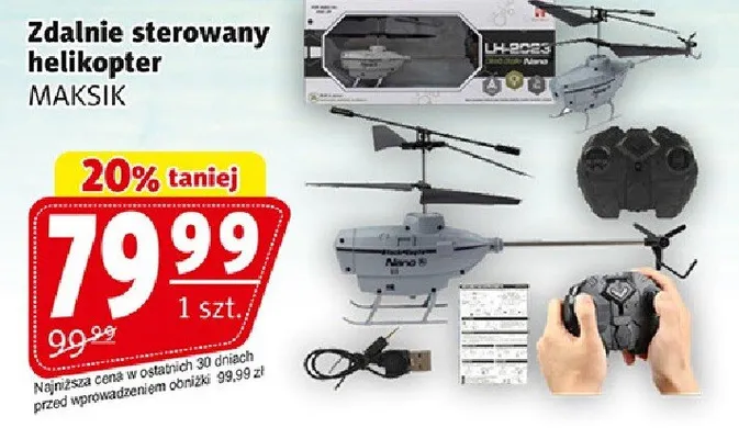 Zdalnie sterowany helikopter promocja w Prim Market