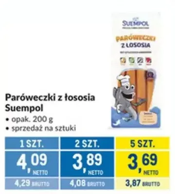 Paróweczki z łososia Suempol promocja w Makro
