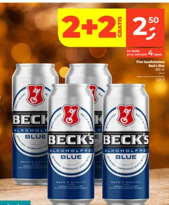 Piwo bezalkoholowe Beck's Blue promocja w Dealz