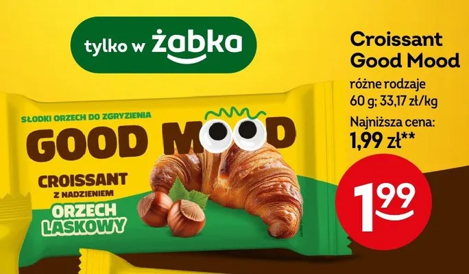Croissant różne rodzaje promocja w Żabka