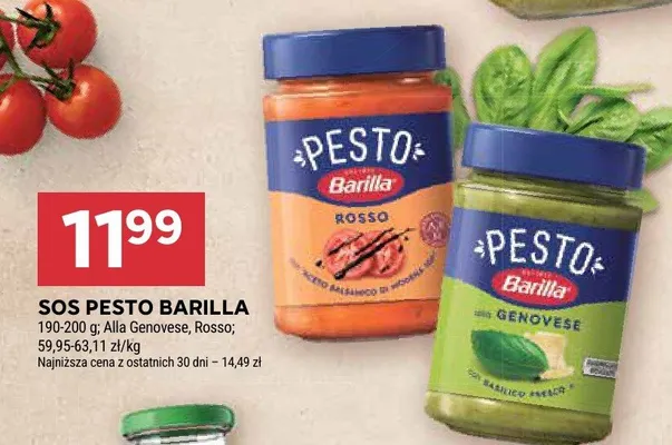 Sos Pesto Alla Genovese Barilla promocja w Stokrotka