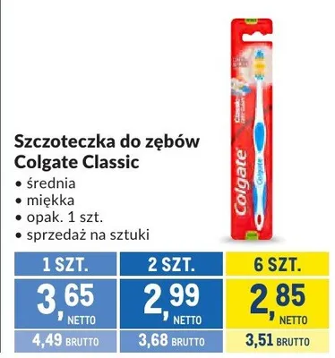 Szczoteczka do zębów Colgate Classic promocja w Makro