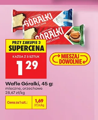 Wafle Góralki orzechowe promocja w Biedronka
