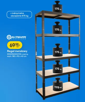Regał metalowy promocja w Castorama