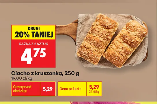 Ciacho z kruszonką promocja w Biedronka