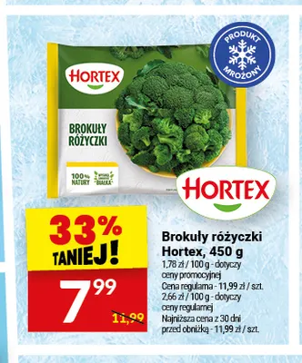 Brokuły różyczki Hortex promocja w Twój Market