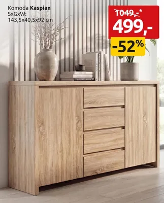 Komoda Kaspian promocja w Black Red White