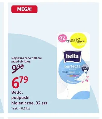 Podpaski higieniczne Bella Perfecta Ultra Blue promocja w Rossmann