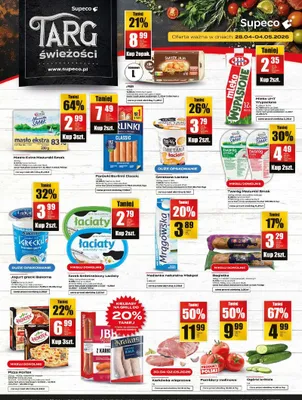 Twaróg półtłusty Mazurski Smak promocja w Supeco