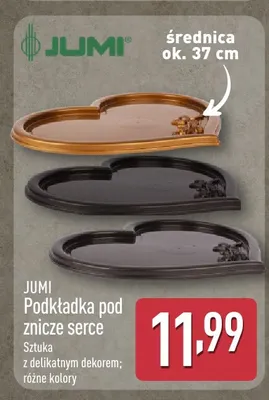 Podkładka pod znicze serce Jumi promocja w Aldi