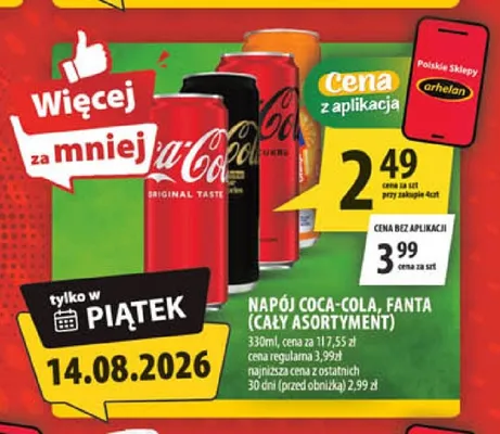Napój gazowany Fanta promocja w Arhelan