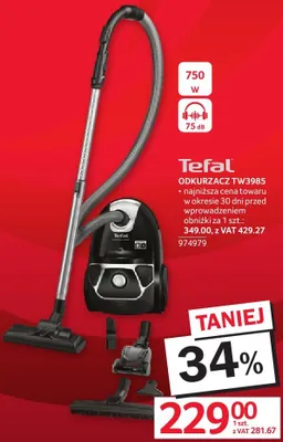 Odkurzacz TEFAL TW3985 promocja w Selgros