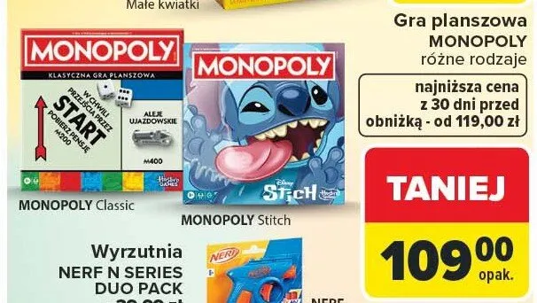 Gra planszowa różne rodzaje promocja w Carrefour
