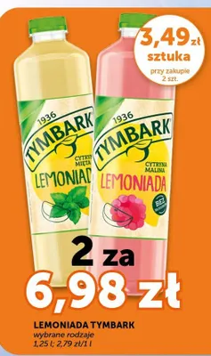 Lemoniada Tymbark cytryna mięta promocja w Euro Sklep