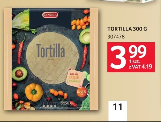 Tortilla Sandra promocja w Selgros
