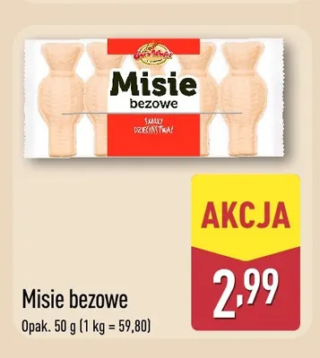 Misie bezowe Smaki Dzieciństwa promocja w Aldi
