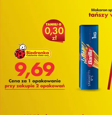 Makaron spaghetti nr 5 promocja w Biedronka