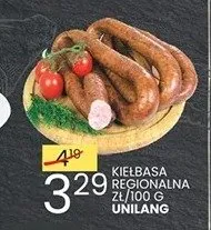 Kiełbasa regionalna Unilang promocja w Wafelek