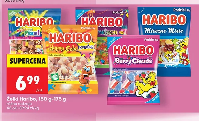 Żelki różne rodzaje promocja w Biedronka