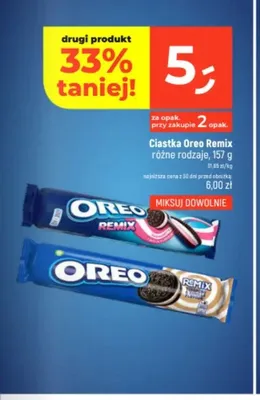 Ciastka Oreo Remix Caramel & Vanilla promocja w Dealz