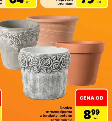 Donica mrozoodporna z terakoty promocja w Carrefour