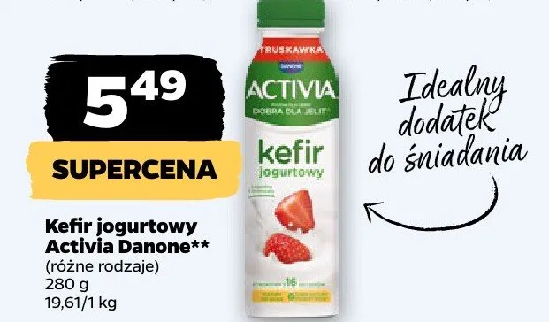 Kefir jogurtowy różne rodzaje promocja w Netto