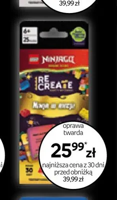 Książka LEGO Ninjago Re-Create Ninja w akcji oprawa twarda promocja w Empik