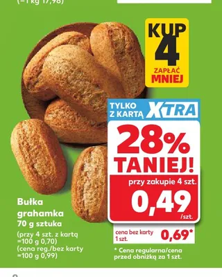 Bułka grahamka promocja w Kaufland