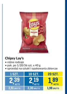 Chipsy Lay's promocja w Makro