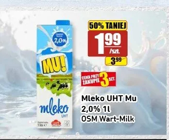 Mleko UHT Mu 2,0% promocja w API Market