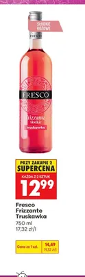 Wino musujące Fresco Frizzante Truskawka promocja w Biedronka