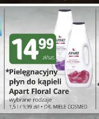 Pielęgnacyjny płyn do kąpieli Apart Floral Care promocja w Marketvita