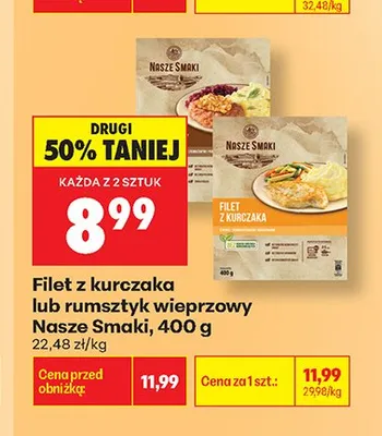 Rumsztyk wieprzowy Nasze Smaki promocja w Biedronka